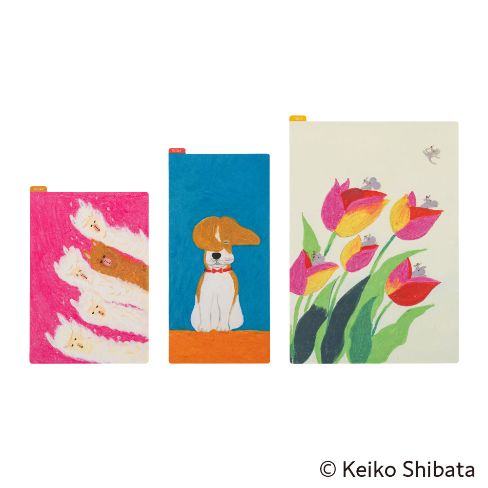 Hobonichi A6 Techo Pencil Board - Keiko Shibata: (Upwind alpacas)