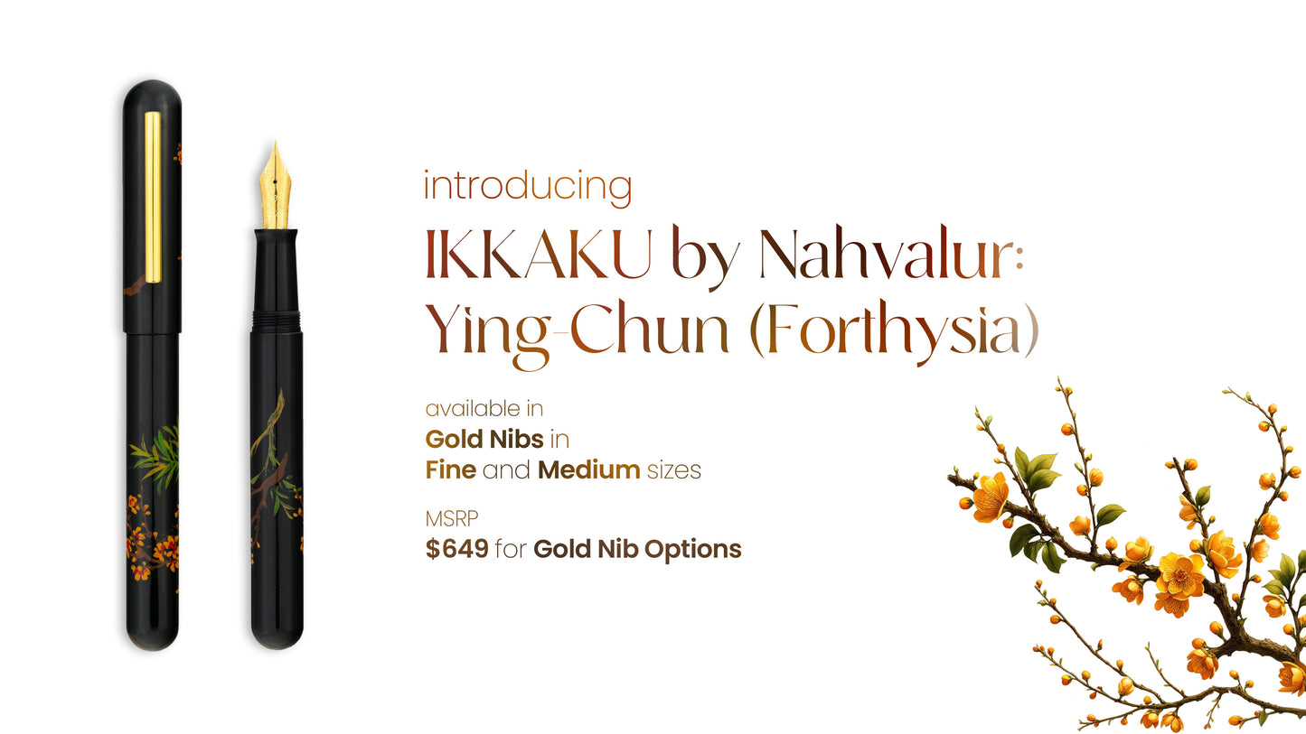 Nahvalur IKKAKU Fountain Pen - Ying-Chun (Forthysia)