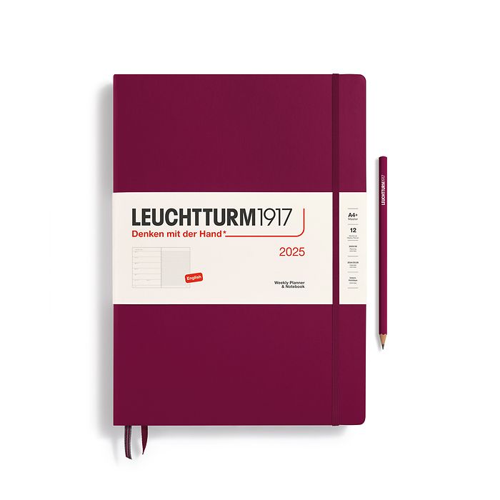 Leuchtturm1917 2025 Master A4+ Weekly Planner and Notebook with Extra