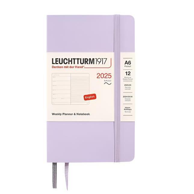 Leuchtturm1917 2025 A6 Pocket Softcover Weekly Planner - Lilac