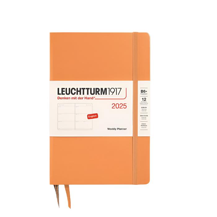 Leuchtturm1917 2025 B6+ Softcover Paperback Weekly Planner - Apricot