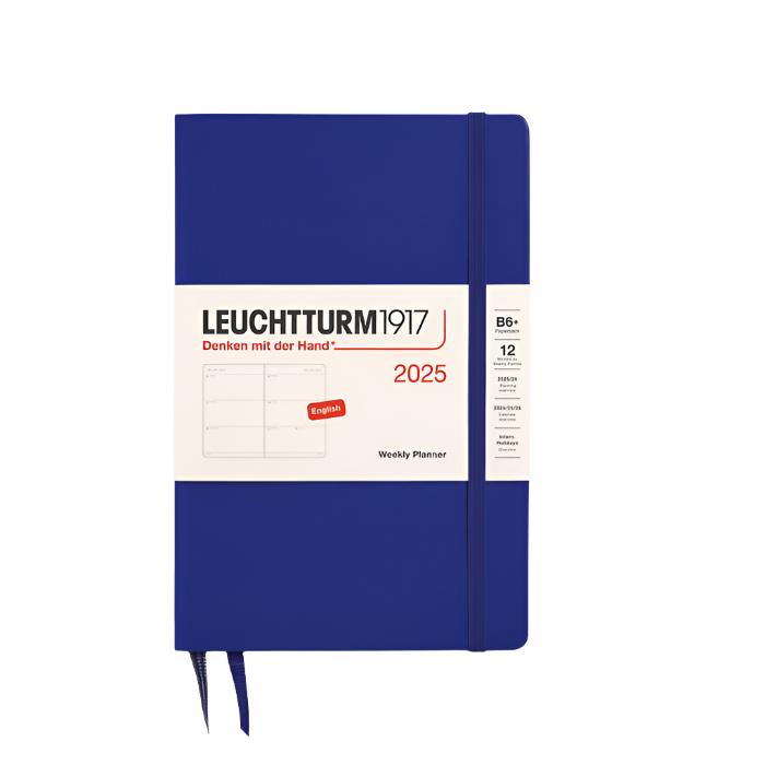 Leuchtturm1917 2025 B6+ Softcover Paperback Weekly Planner - Ink