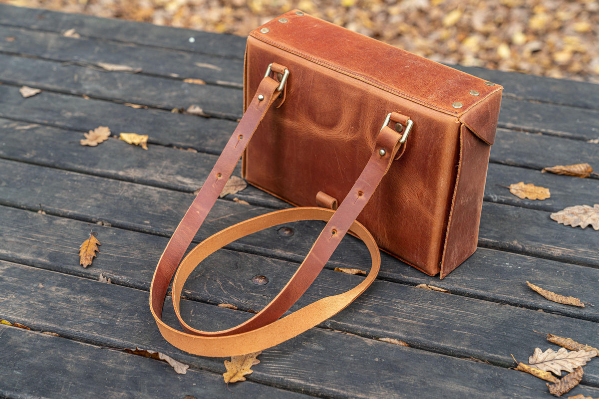 Galen Leather Writer's Medic Bag - Crazy Horse Tan