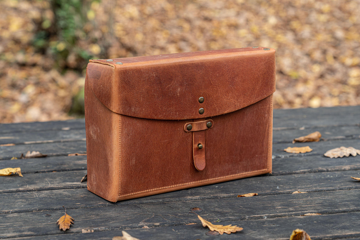 Galen Leather Writer's Medic Bag - Crazy Horse Tan