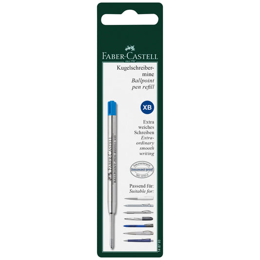 Faber-Castell Ballpoint Pen Refill - Blue Extra Broad (Carded)