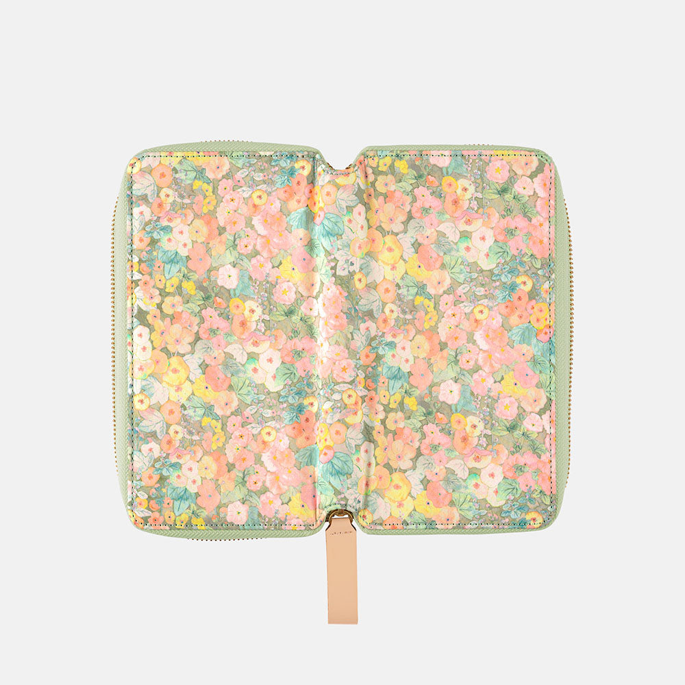 Hobonichi Weeks Cover - Liberty Fabrics: Hollyhocks (Orange)