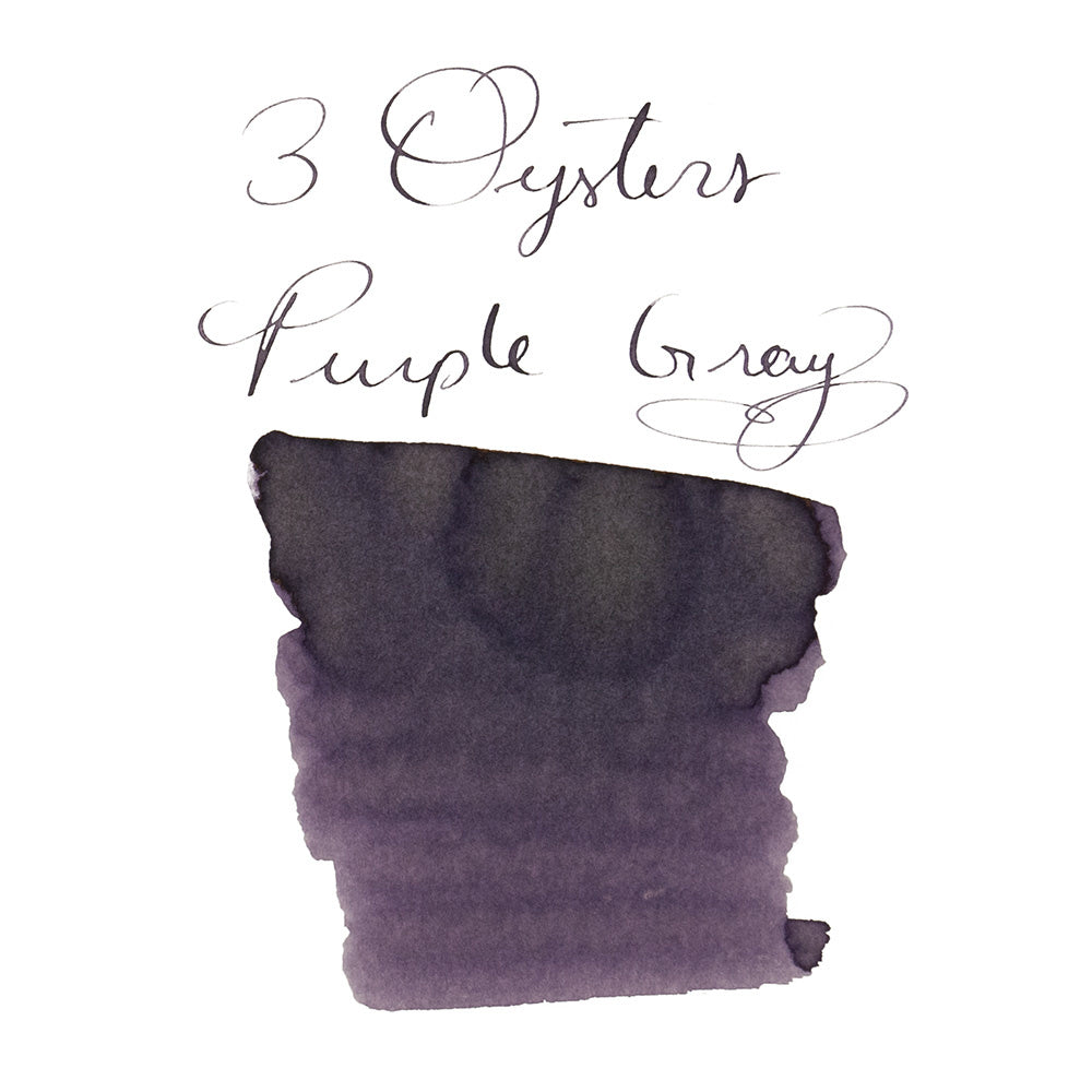 3 Oysters Purple Gray (38ml) Bottled Ink (Delicious)