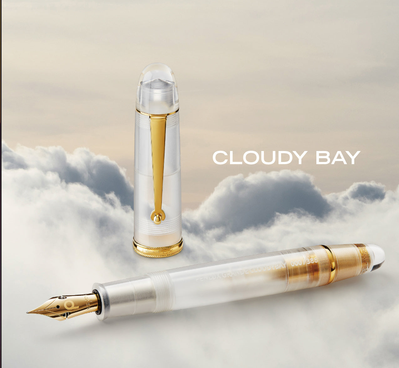 Penlux Masterpiece Grande Fountain Pen - Cloudy Bay