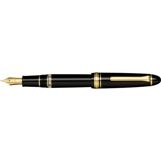 Sailor 1911L Realo Fountain Pen - Black with Gold Trim