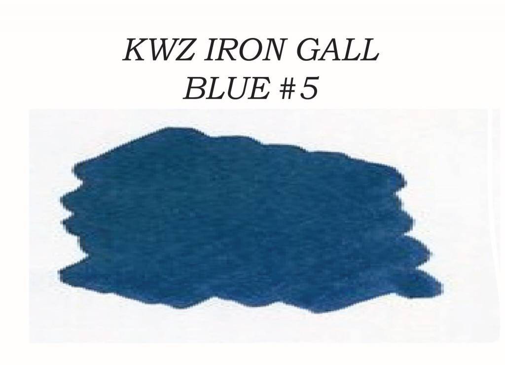 KWZ Blue #5 (60ml) Bottled Ink - Iron Gall