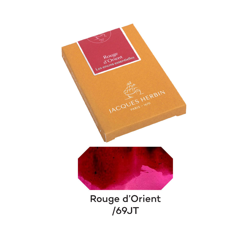 Jacques Herbin Essentials Rouge D'Orient Ink Cartridges