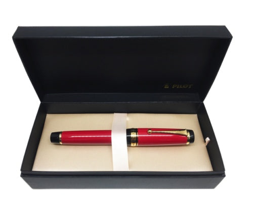 Pilot Custom Urushi Fountain Pen - Vermillion Red