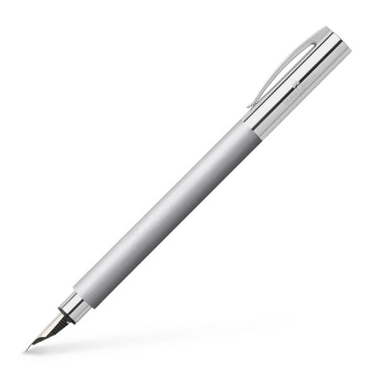 Faber-Castell Ambition Fountain Pen - Stainless Steel