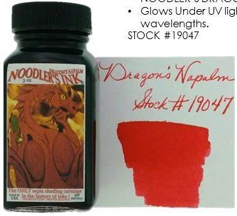 Noodler's Fountain Pen Ink 3oz Dragon's Fire