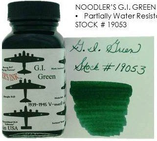 Noodler's G.I. Green (3oz) Bottled Ink