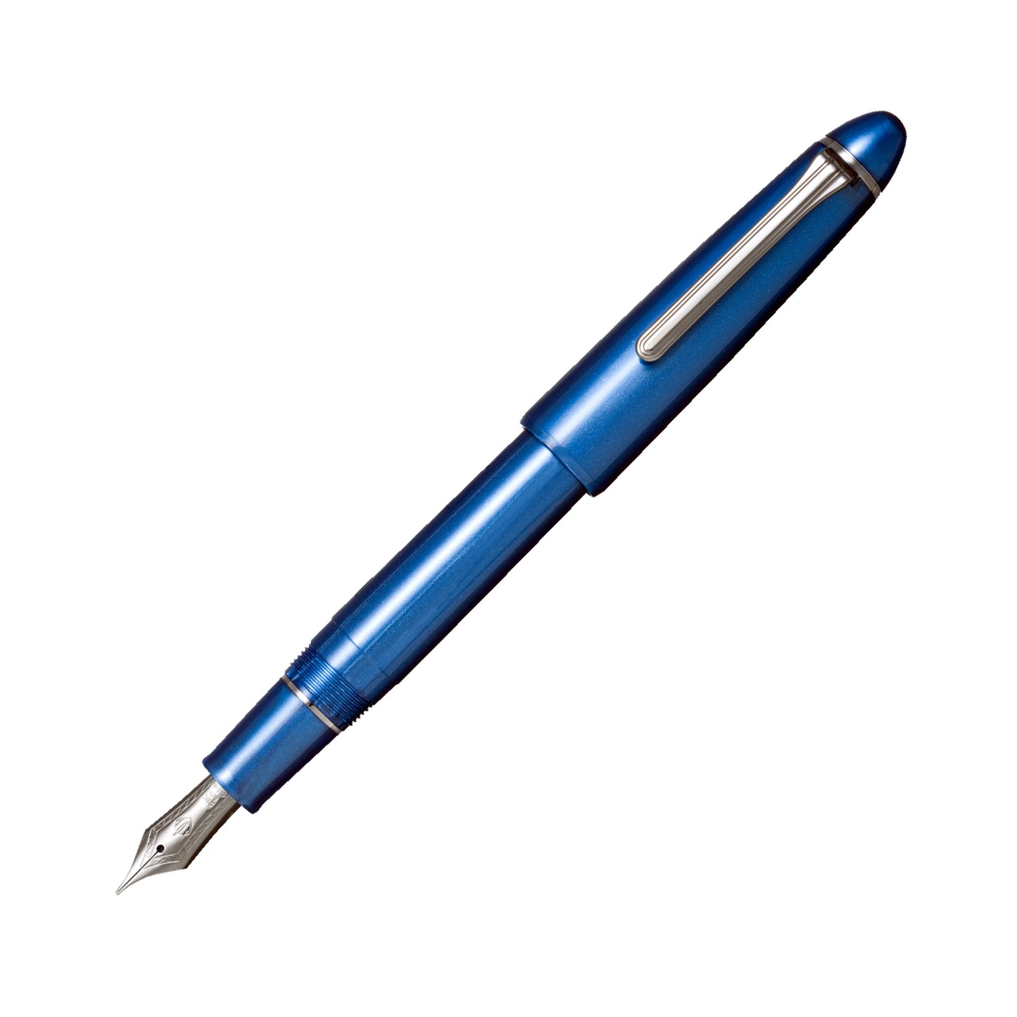 Sailor 1911L Ringless Metallic Fountain Pen - Simply Blue (Discontinued)