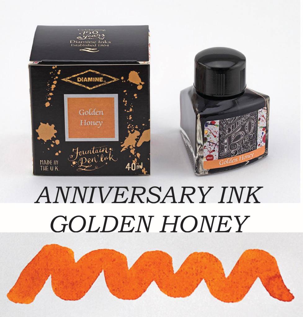 Diamine Golden Honey (40ml) Bottled Ink - 150th Anniversary