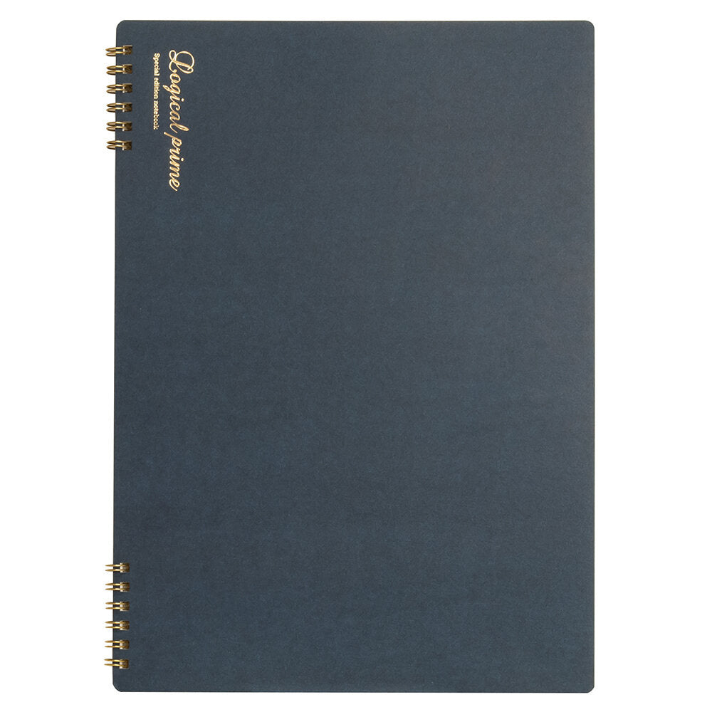 Nakabayashi Logical Prime B5 Ruled (6mm) Ring Notebook - Blue