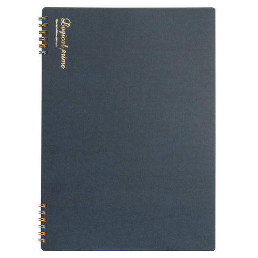 Nakabayashi Logical Prime B5 Ruled (6mm) Ring Notebook - Blue