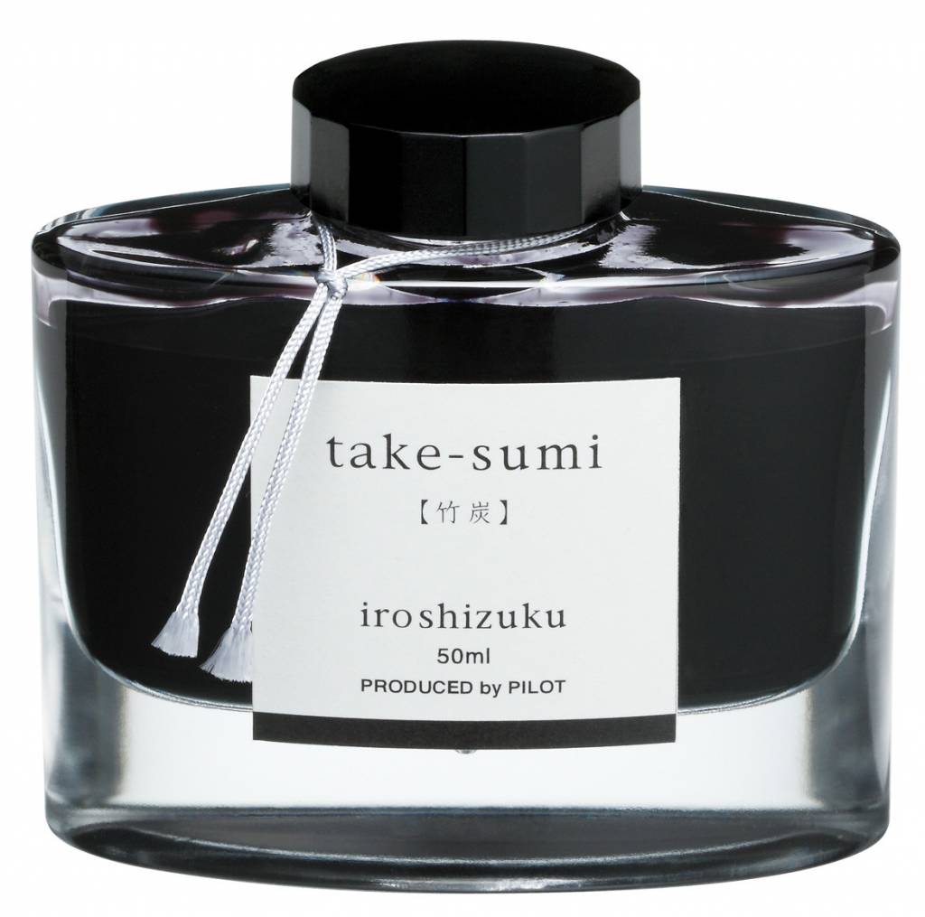 Pilot Iroshizuku Take-sumi (Bamboo Charcoal – Black) Fountain Pen Ink –  50mL Bottle – The Nibsmith