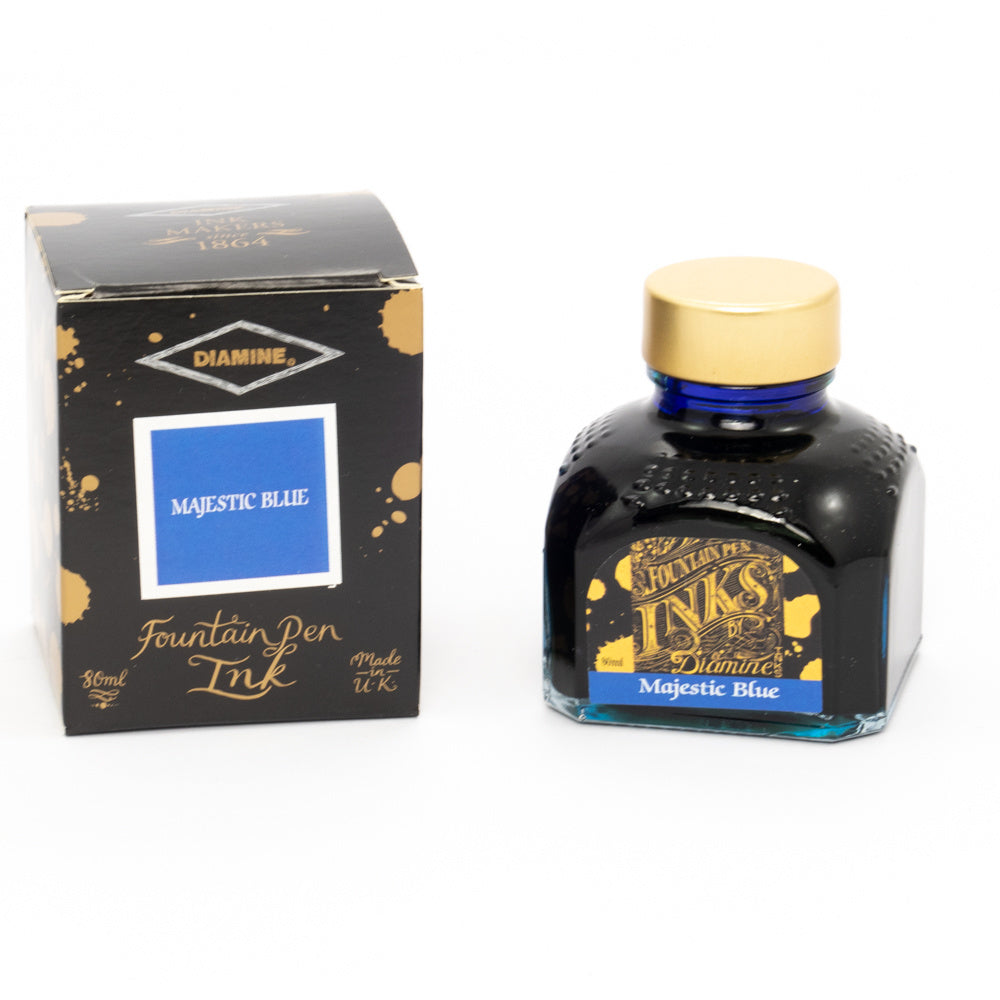 Diamine Majestic Blue (80ml) Bottled Ink