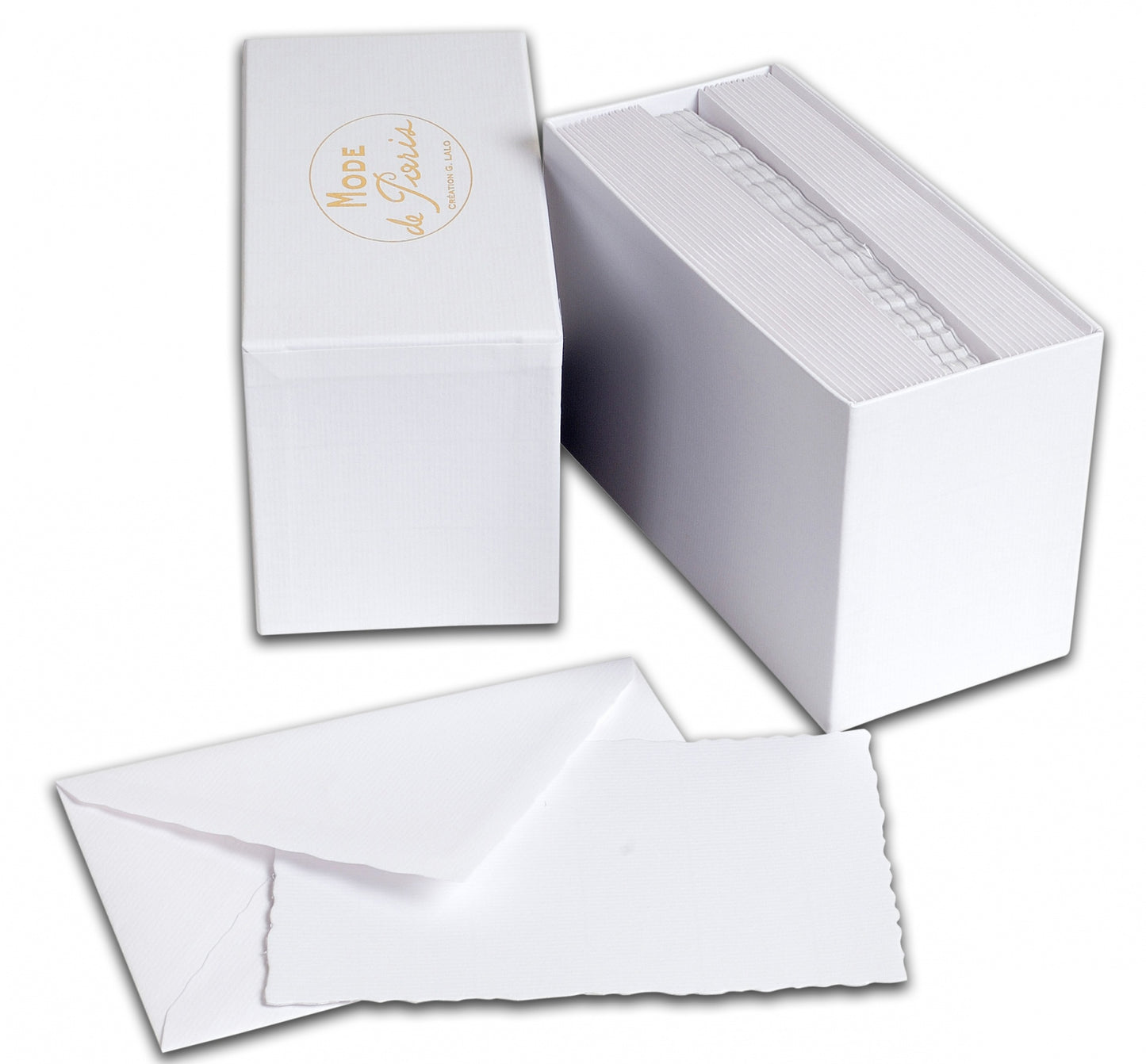 G. Lalo Mode de Paris Box Cards & Envelopes - White