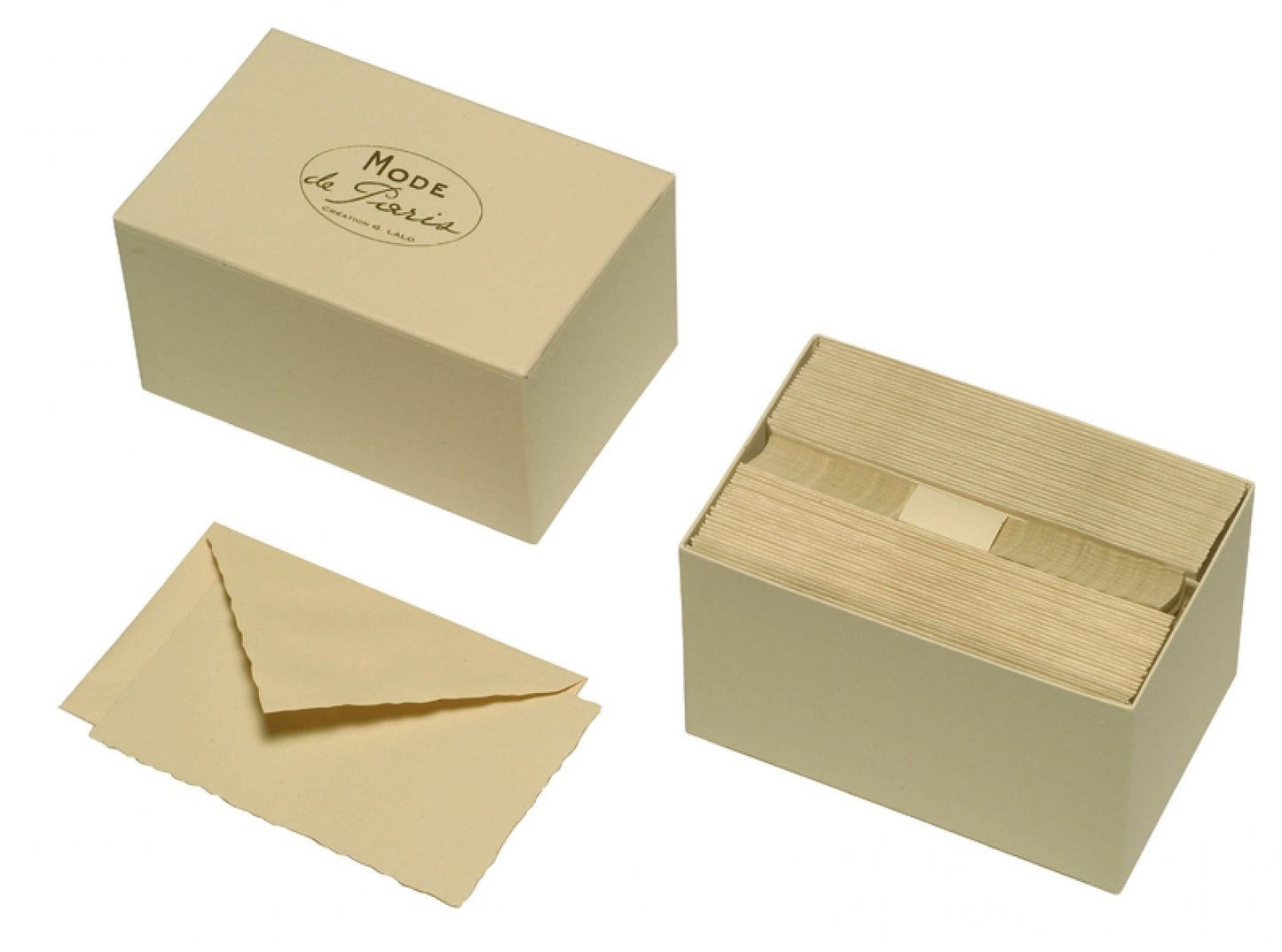 G. Lalo Mode de Paris Box Cards & Envelopes - Champagne