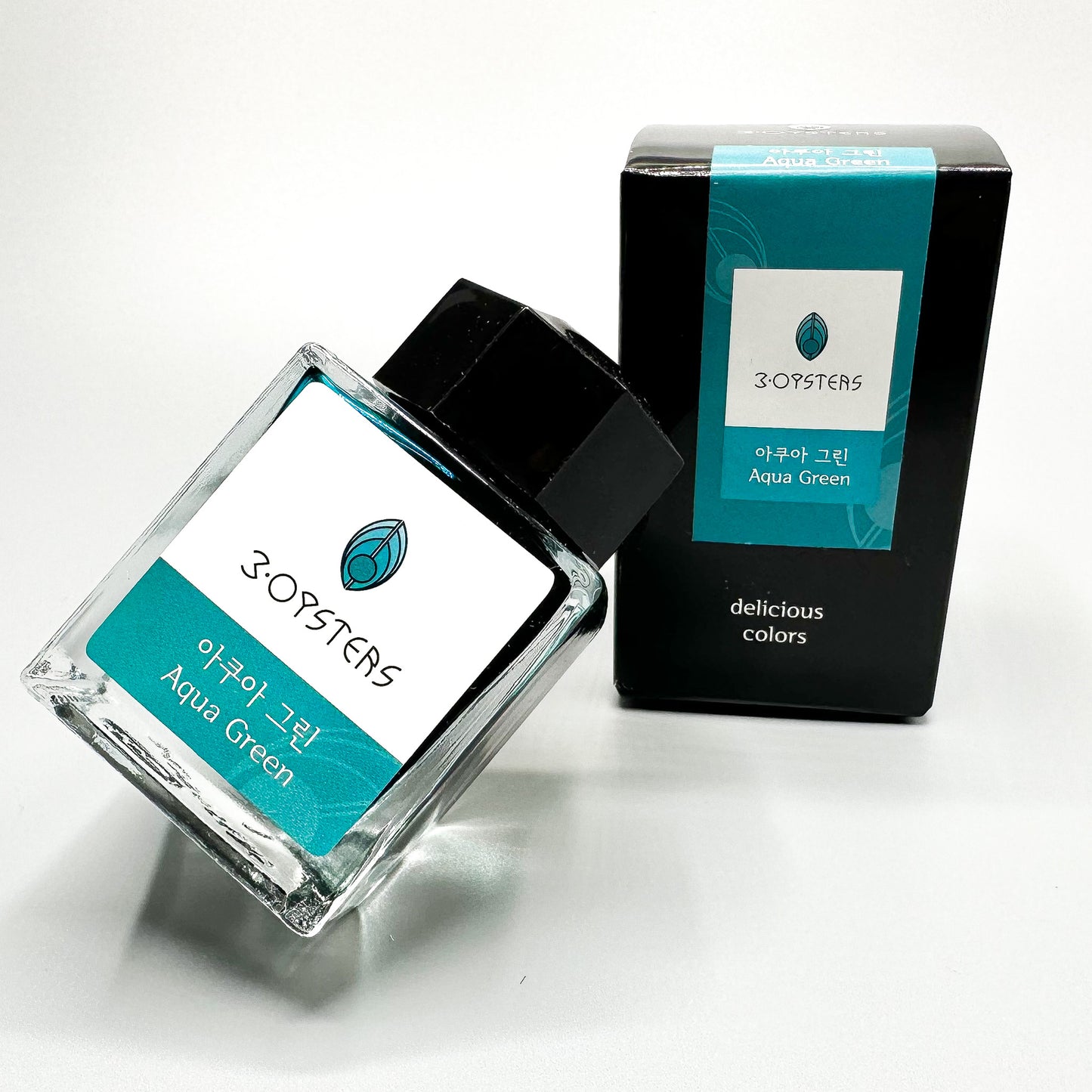 3 Oysters Aqua Green (38ml) Bottled Ink (Delicious)