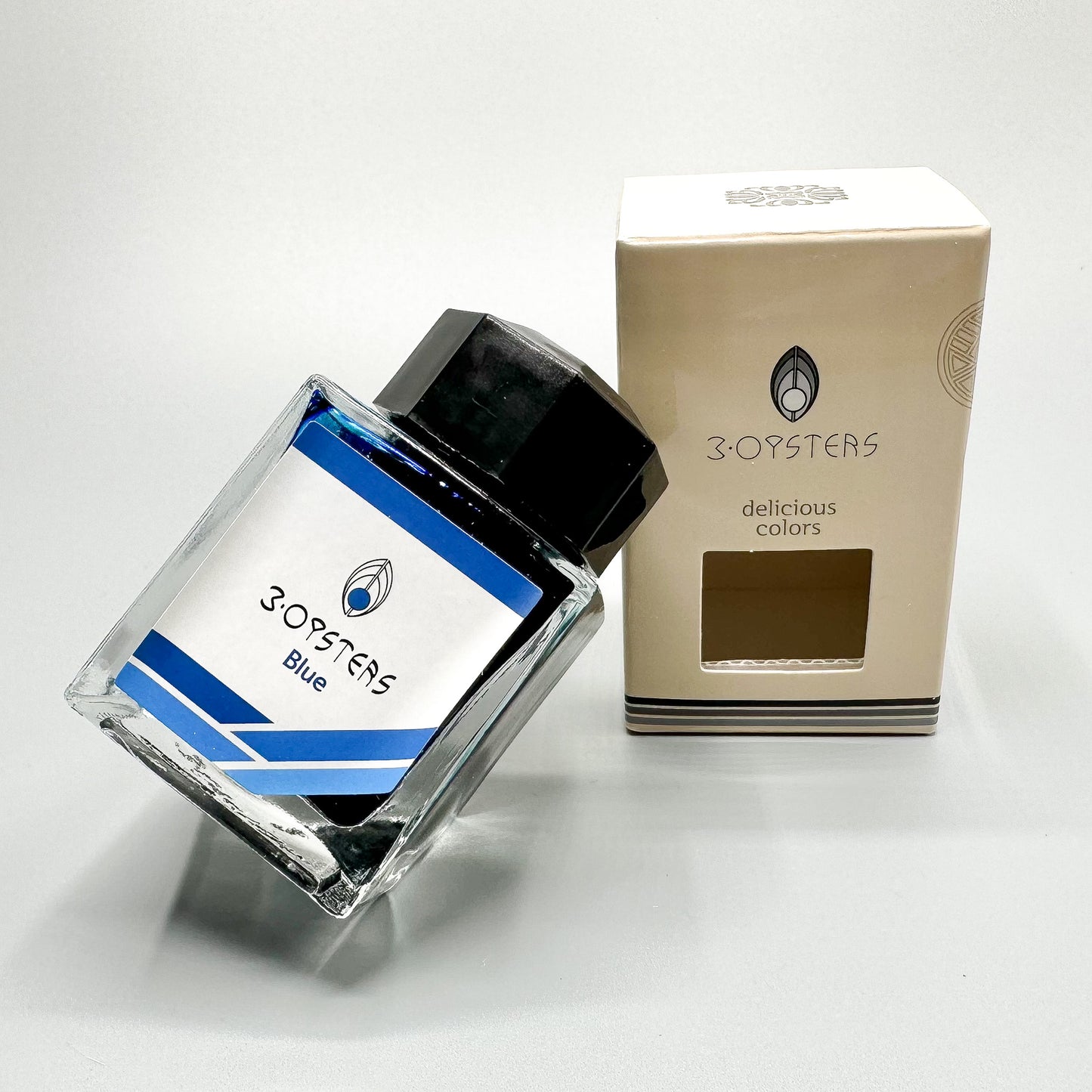 3 Oysters Blue (38ml) Bottled Ink (Delicious)