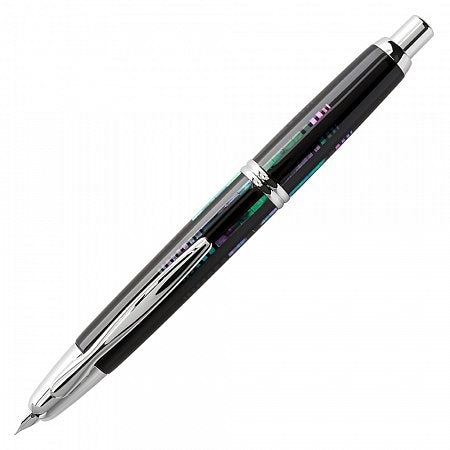 Pilot Vanishing Point Fountain Pen - Raden Water Surface - Rhodium