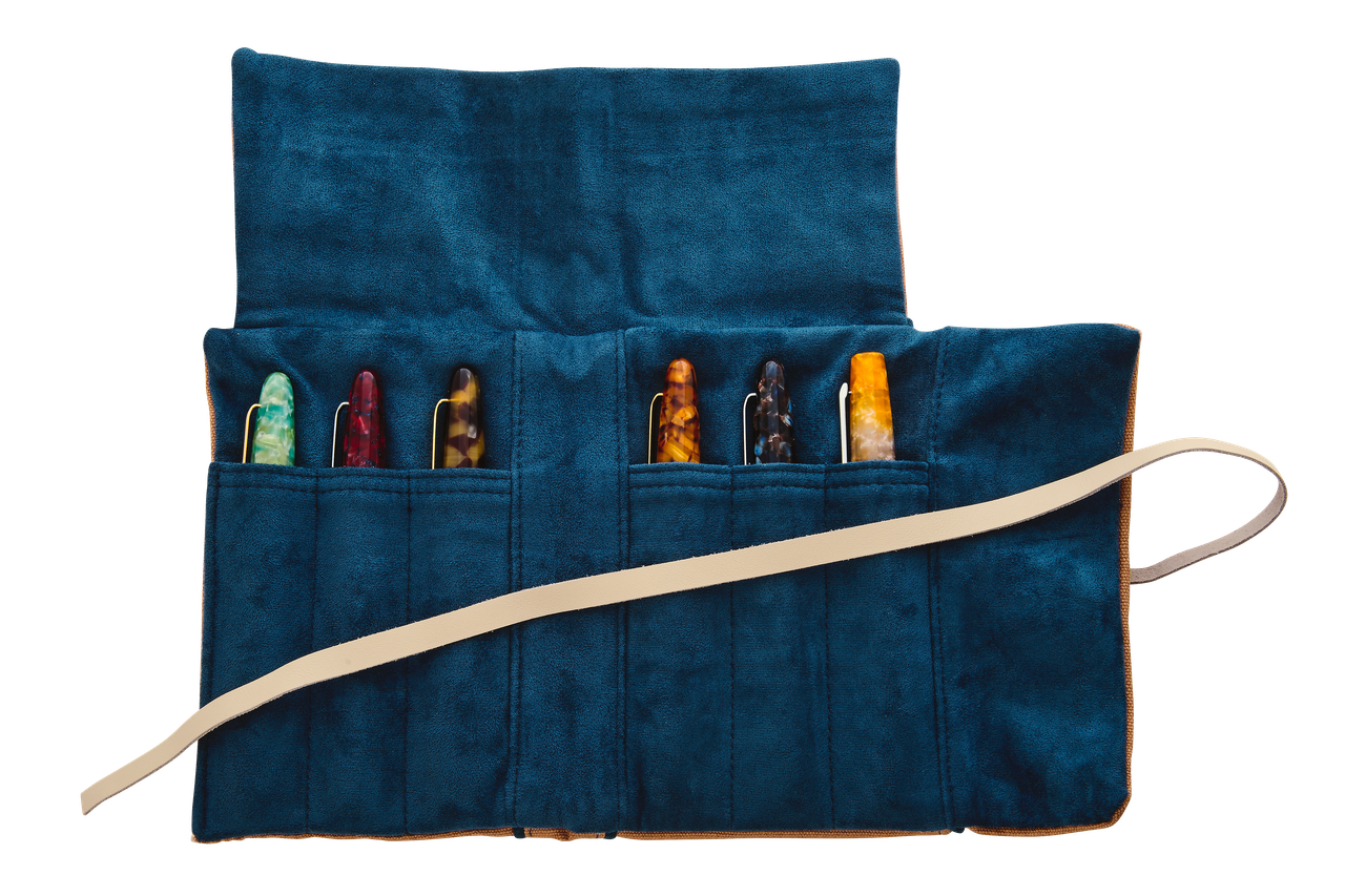 Esterbrook Pen Roll (6-Slot) - Navy