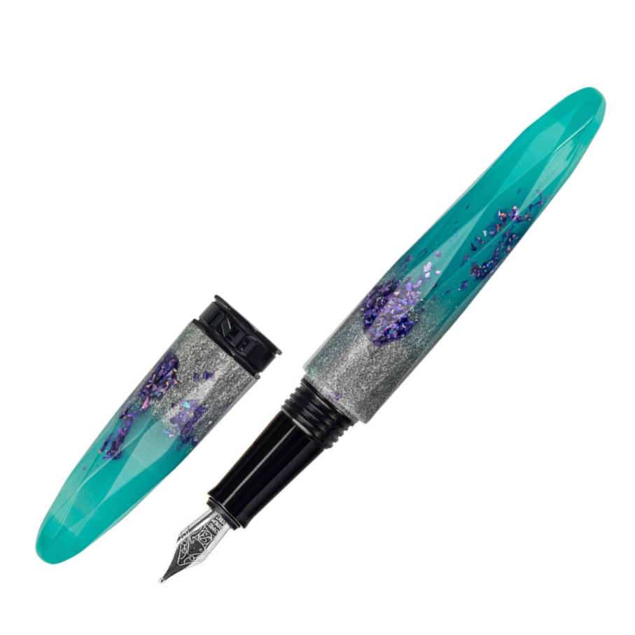 BENU Briolette Fountain Pen - Luminous Lagoon (Luminescent)