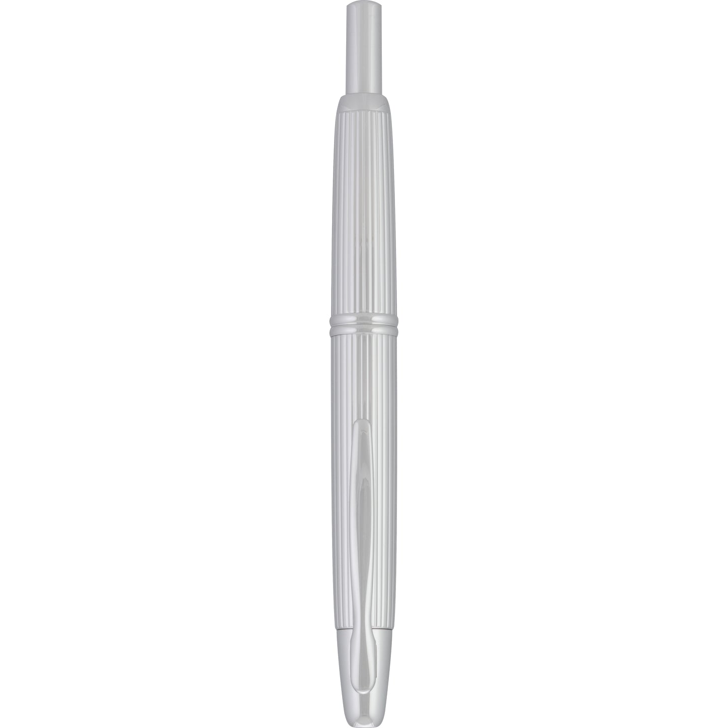 Pilot Vanishing Point Fountain Pen - Rhodium Stripes