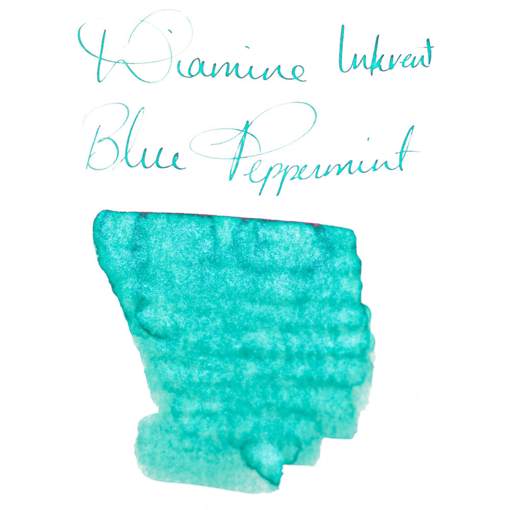 Diamine Blue Peppermint (50ml) Bottled Ink (Shimmering) - Blue Edition