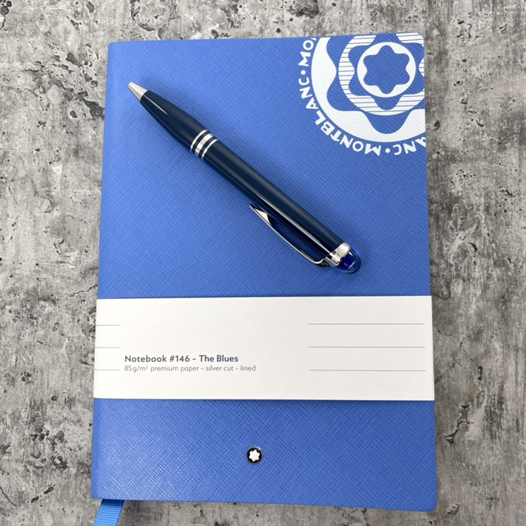 Montblanc #146 Notebook - Vintage Logo Blue Lined (Discontinued