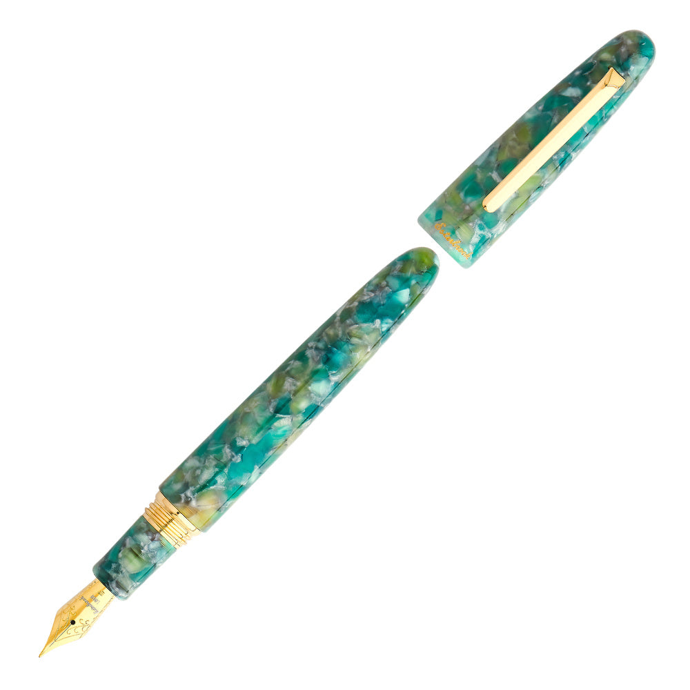 Esterbrook Estie Piston Fountain Pen - Sea Glass with Gold Trim (Button Fill)