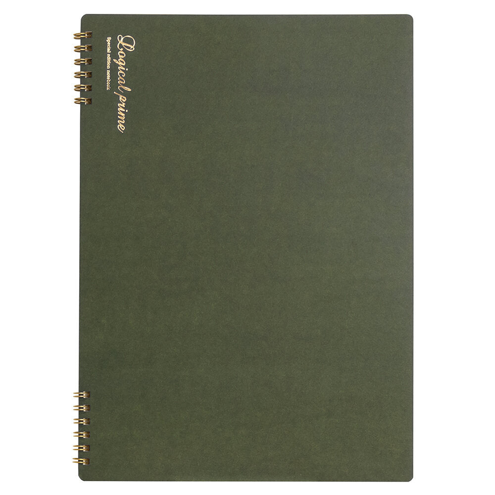 Nakabayashi Logical Prime B5 Ruled (7mm) Ring Notebook - Green