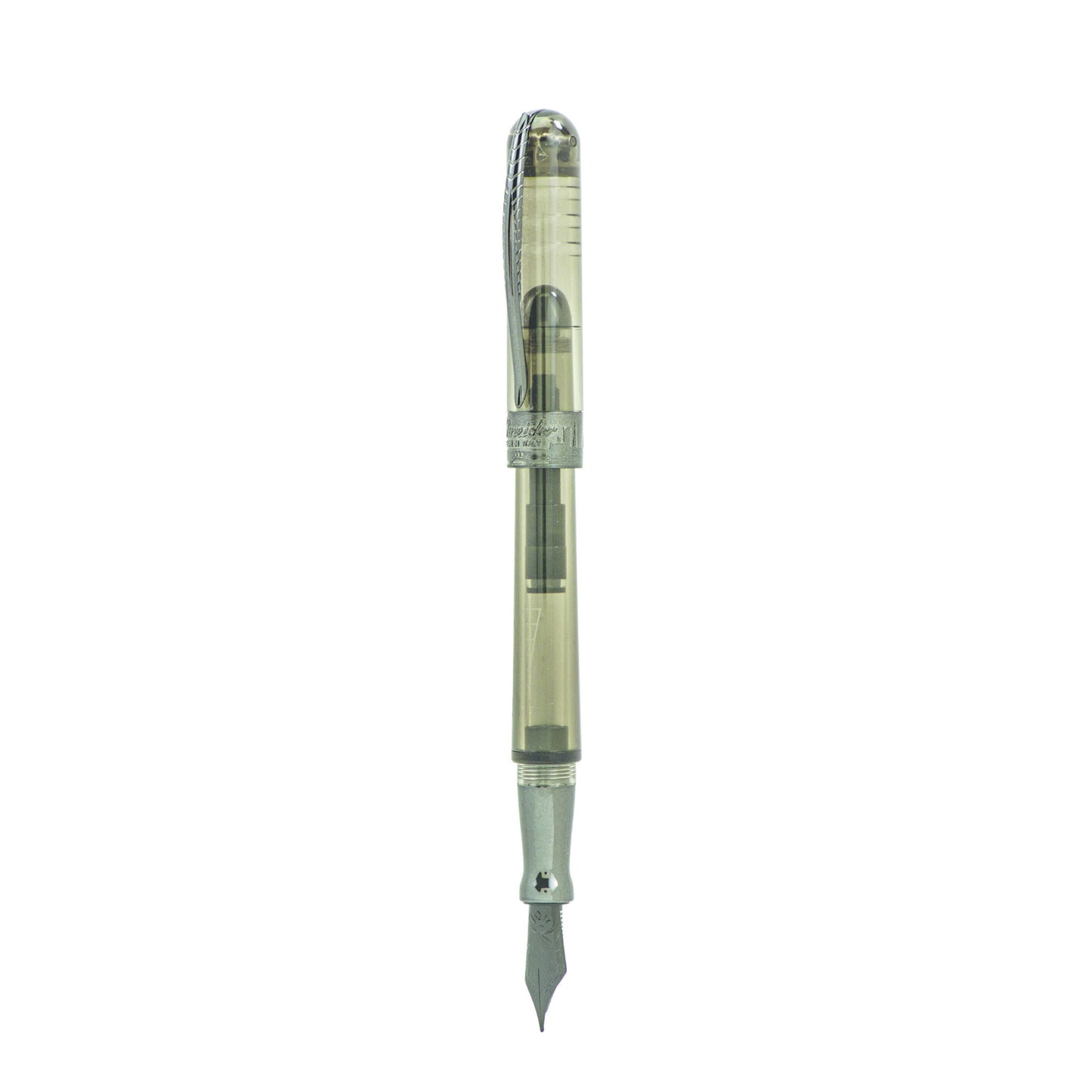 Pineider Avatar UR Demo with Black Trim Fountain Pen - Fume