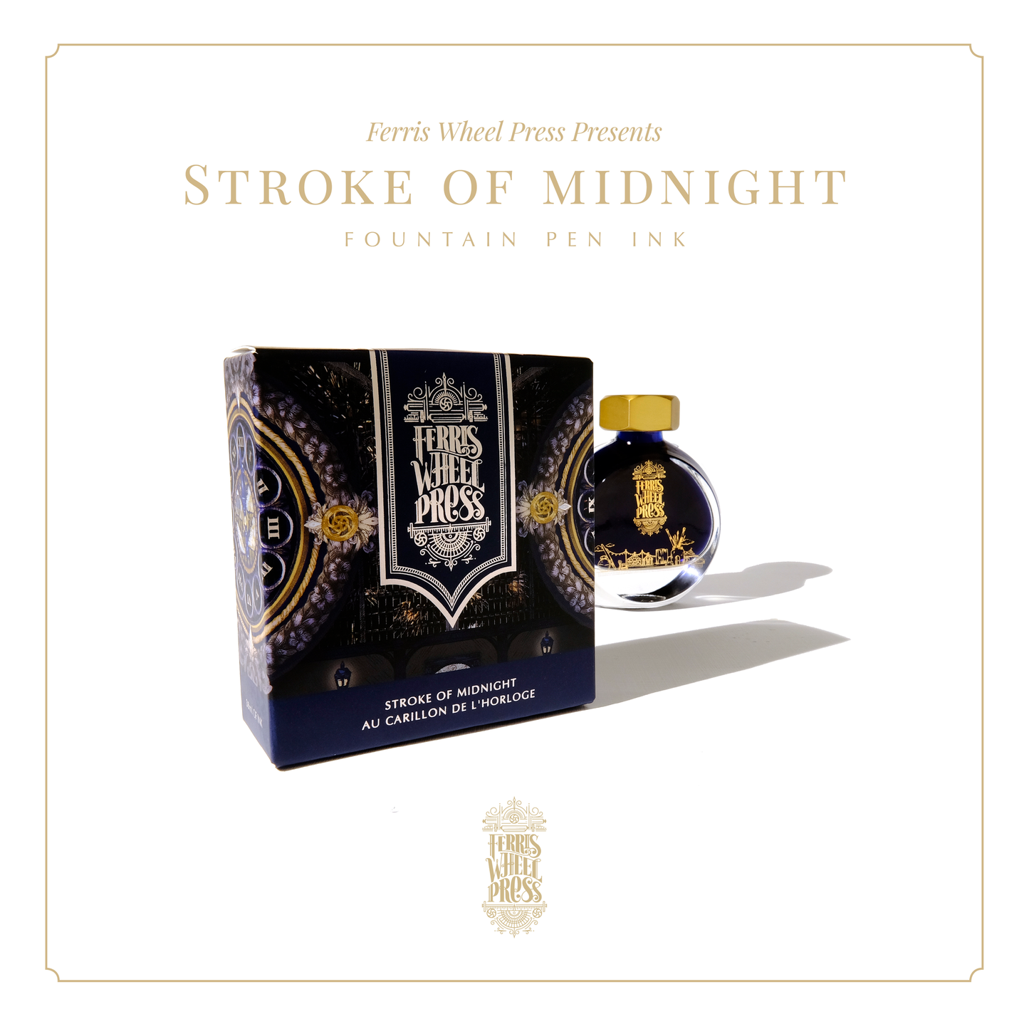 Ferris Wheel Press Stroke of Midnight (38ml) Bottled Ink