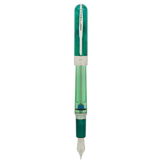 Pineider Avatar Twin Tank Touchdown Fountain Pen - Forest