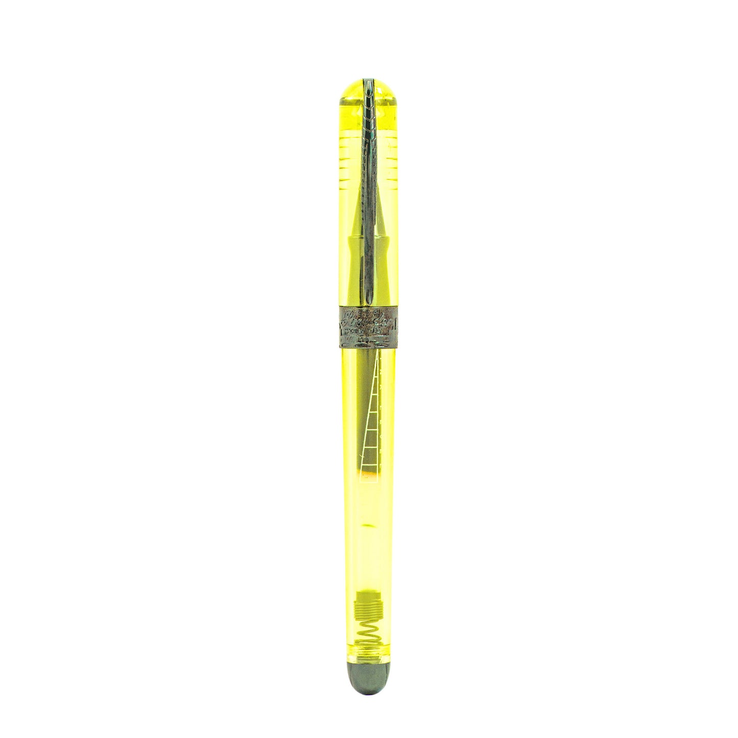 Pineider Avatar UR Demo with Black Trim Fountain Pen - Lemon