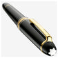 Montblanc Fountain Pen - Black with Gold Trim (Meisterstück Classique)