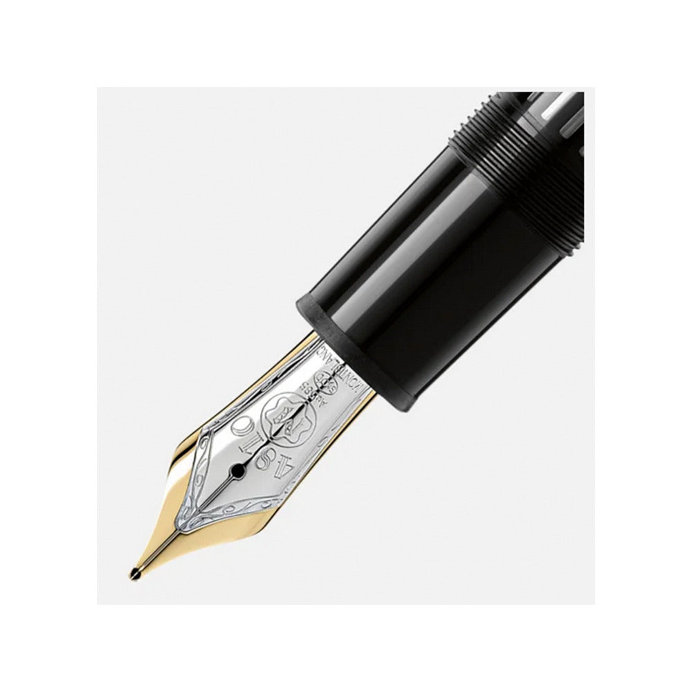 Montblanc LeGrand Fountain Pen - Black with Gold Trim (Meisterstück)