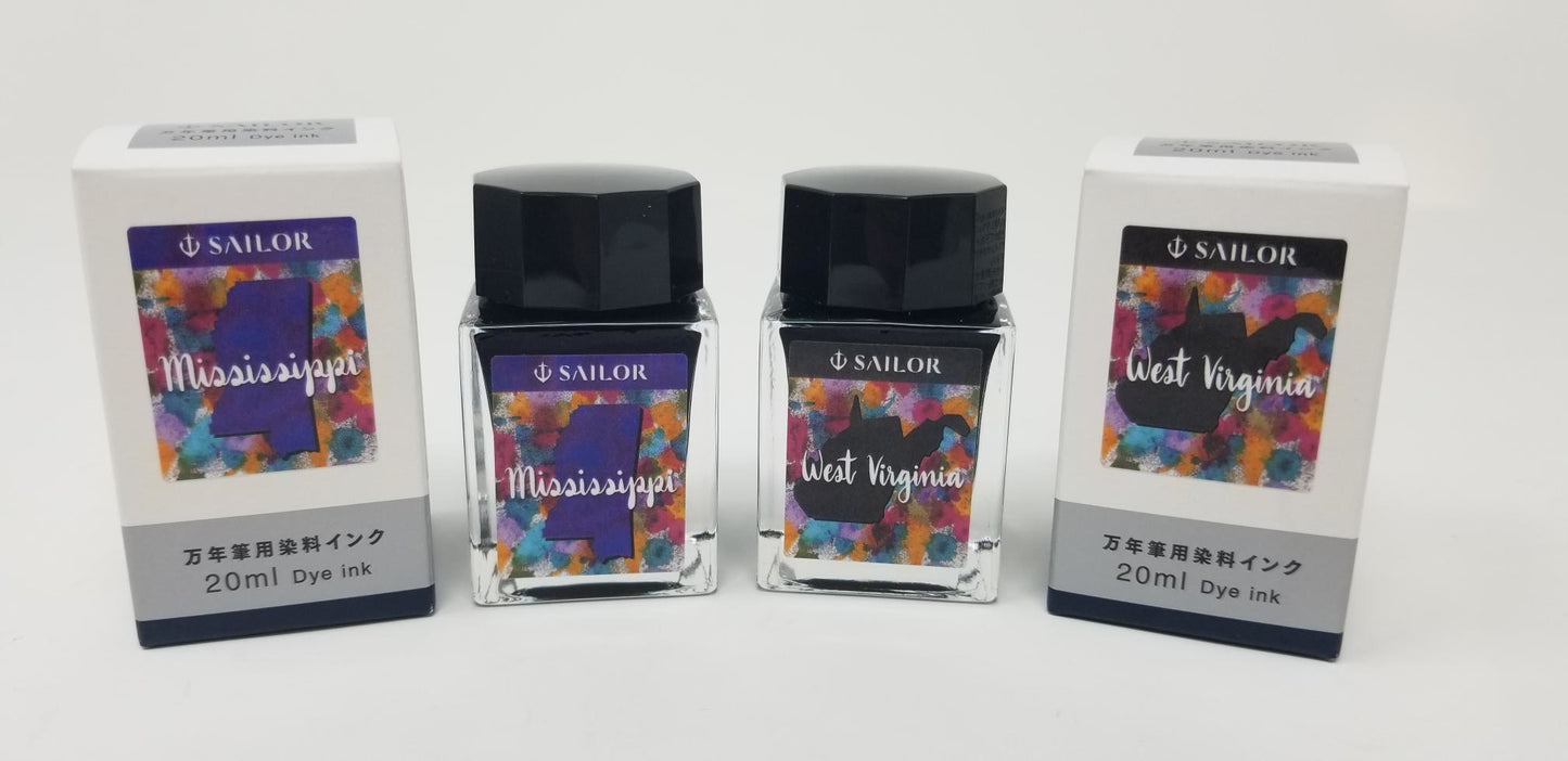 Sailor USA 50 States - West Virginia (20ml) Bottled Ink