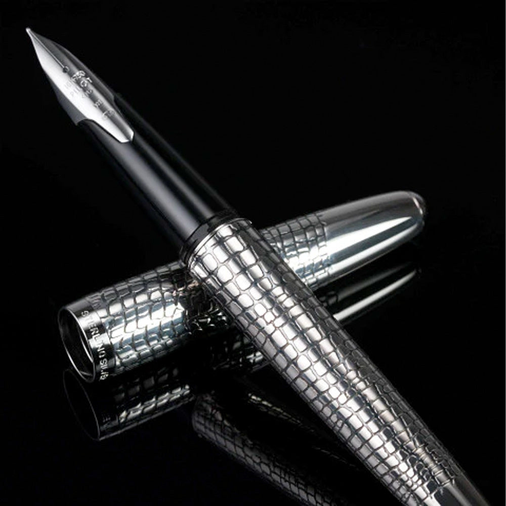 Pilot Sterling Silver Fountain Pen - Silvern Ishidatami