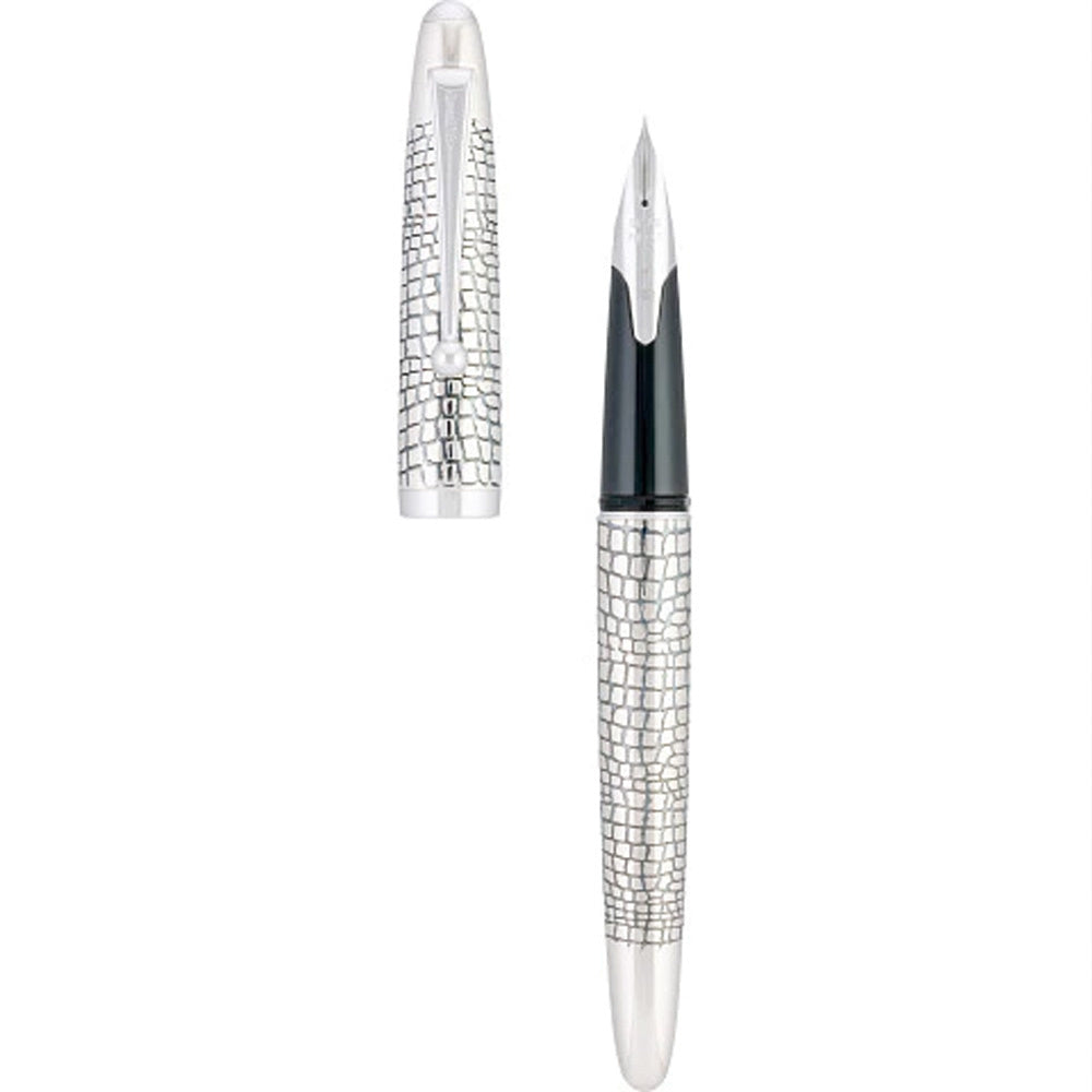 Pilot Sterling Silver Fountain Pen - Silvern Ishidatami