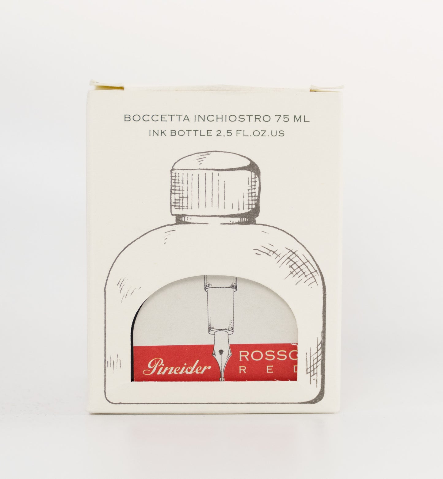 Pineider Red (75ml) Bottled Ink