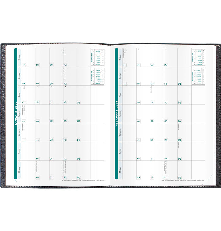 Quo Vadis 2025 Minister #18 Vertical Weekly Planner - Texas Violet