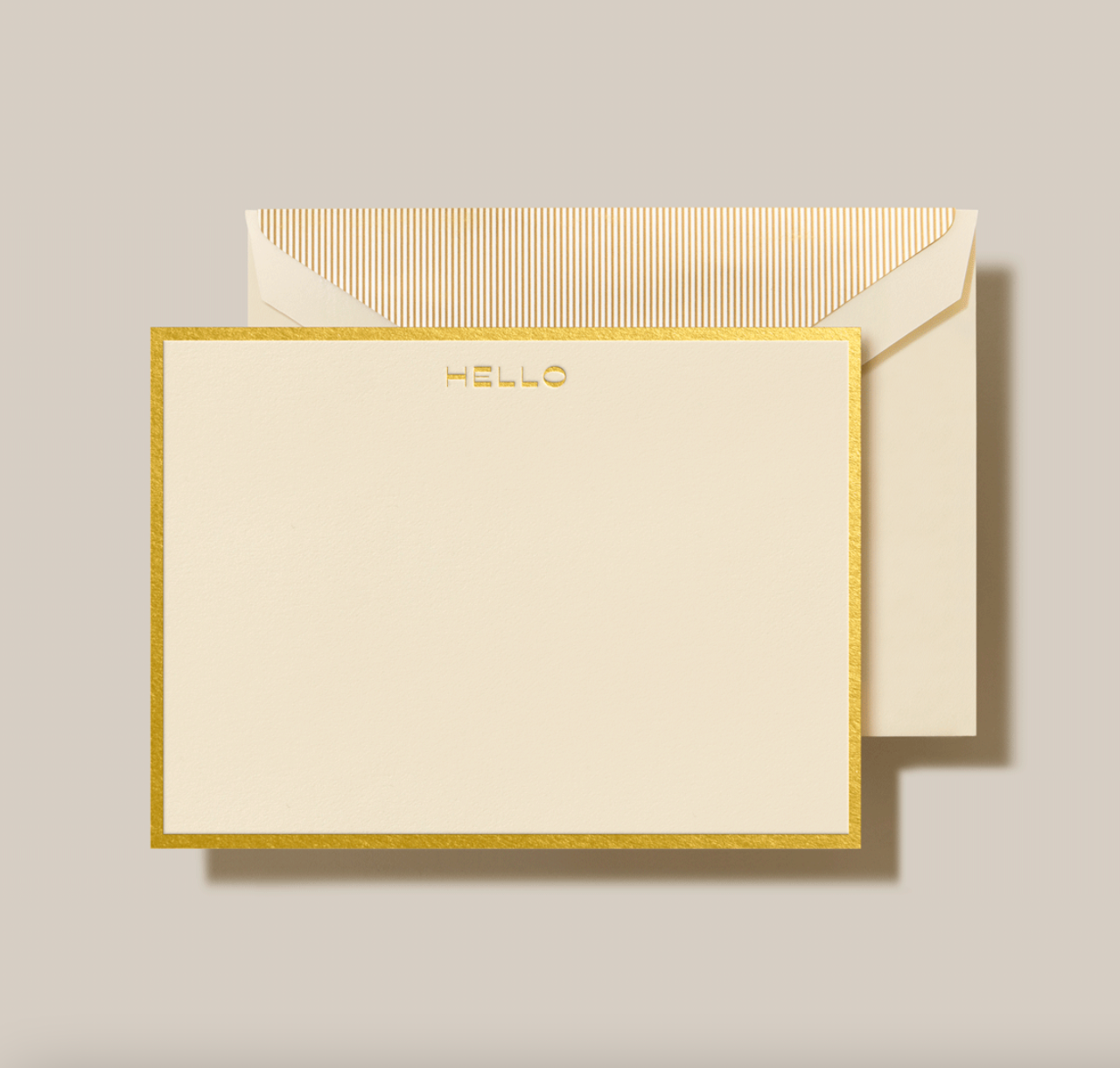 Crane Hello Bordered Card (10ea)