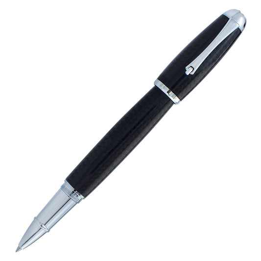 Monteverde Super Mega Carbon Fiber Rollerball - With Chrome Trim